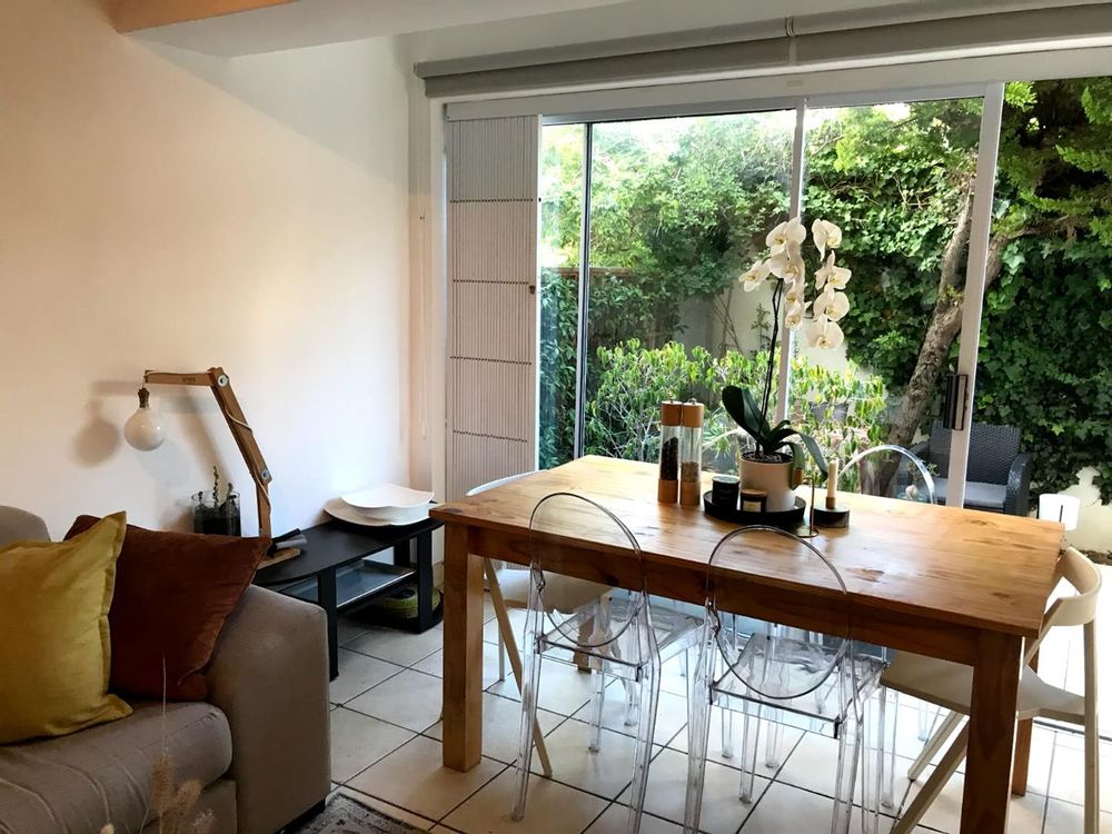 Lounge leads to patio