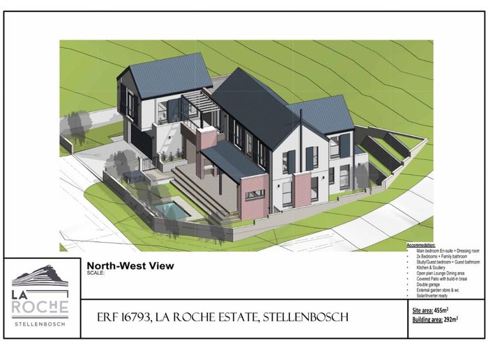 La Roche House For Sale: 4 beds, near wineries, nature trails, no transfer duty.