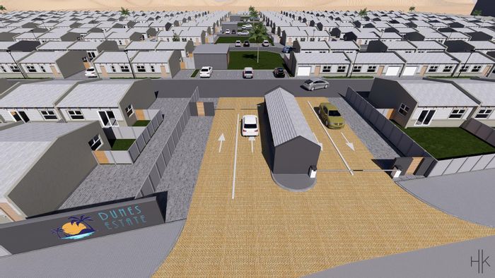 Townhouse For Sale in Walvis Bay Central: 2 beds, private garden, 24/7 security.