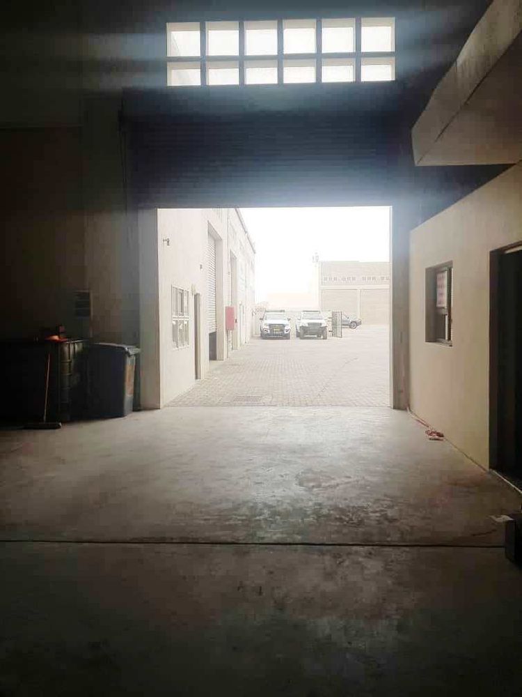 Entrance to the warehouse - high roll up door