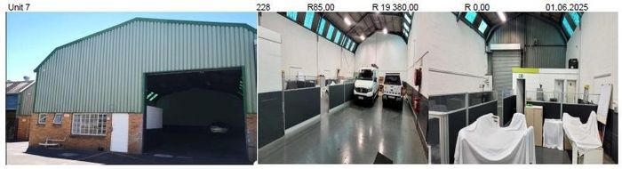Industrial unit to rent in Parow East with 60 amps power and convenient amenities.