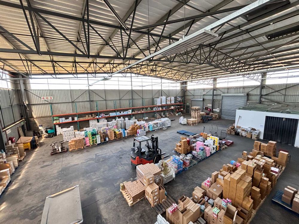 Birds eye view warehouse