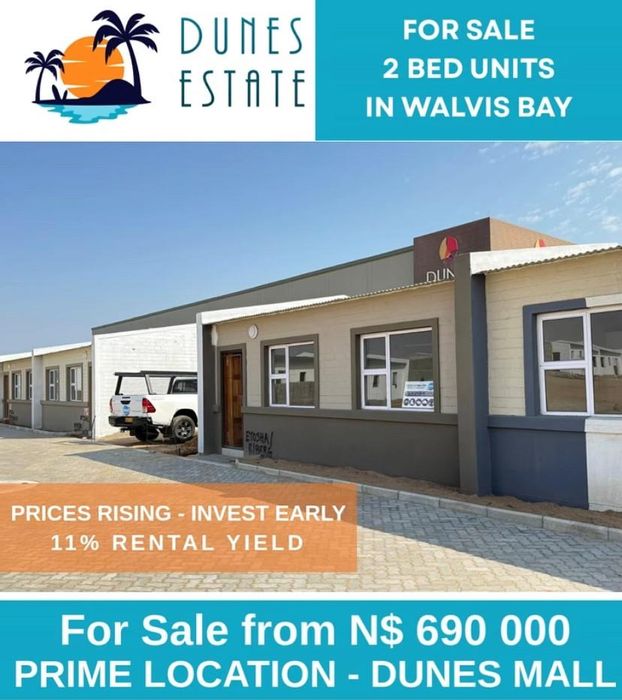 Townhouse for Sale in Walvis Bay Central: 2 beds, security, pet-friendly, near amenities.