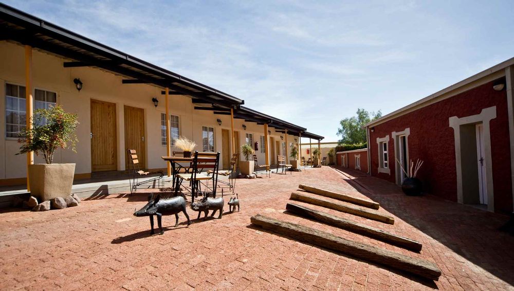 Courtyard between rooms