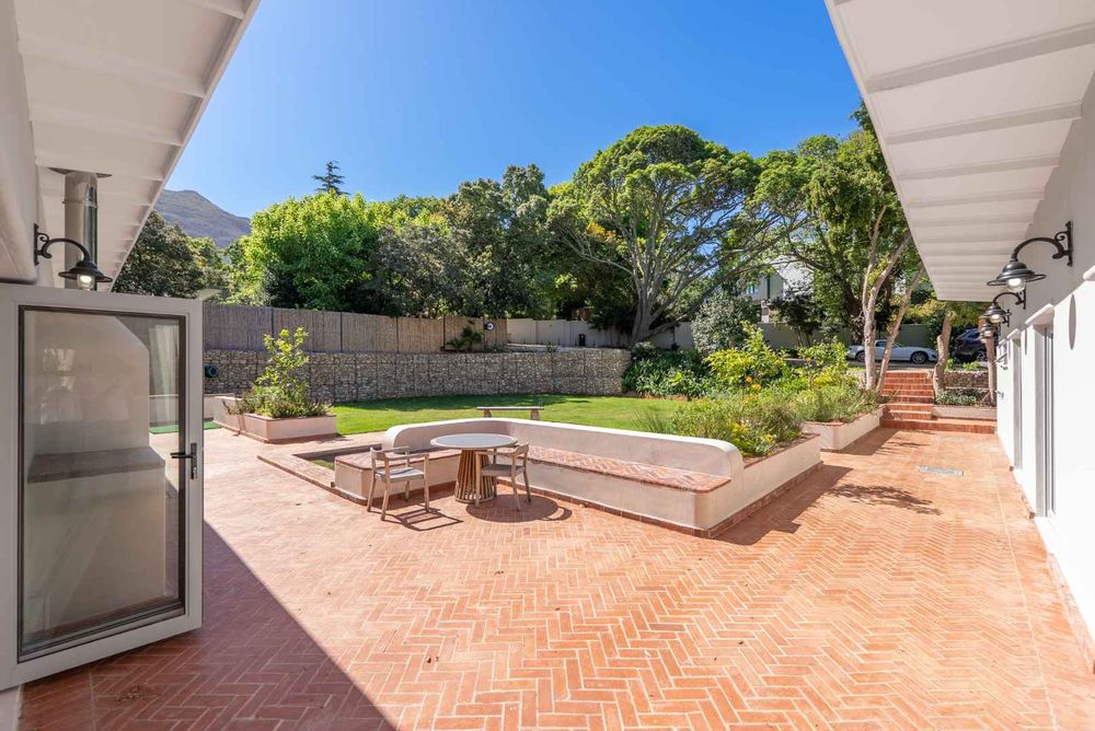 Pool patio and mountain view