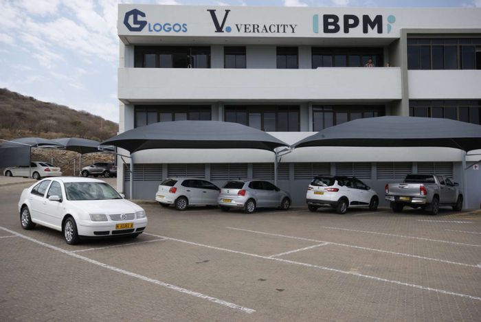 Office to Rent in Windhoek East: 246 m2, parking, kitchenette, and multiple offices.