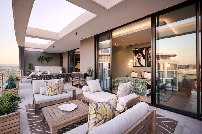 Penthouse for Sale in Midrand Central: Private pool, gourmet kitchen, panoramic views.