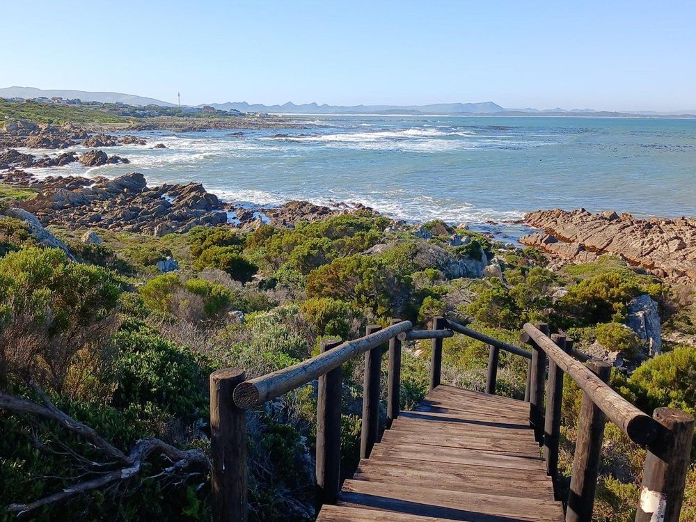 The pathway leading to the Stairs; pathway ±20 metres away from our Plot.