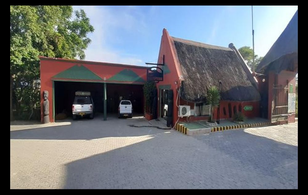 Entrance/reception and parking