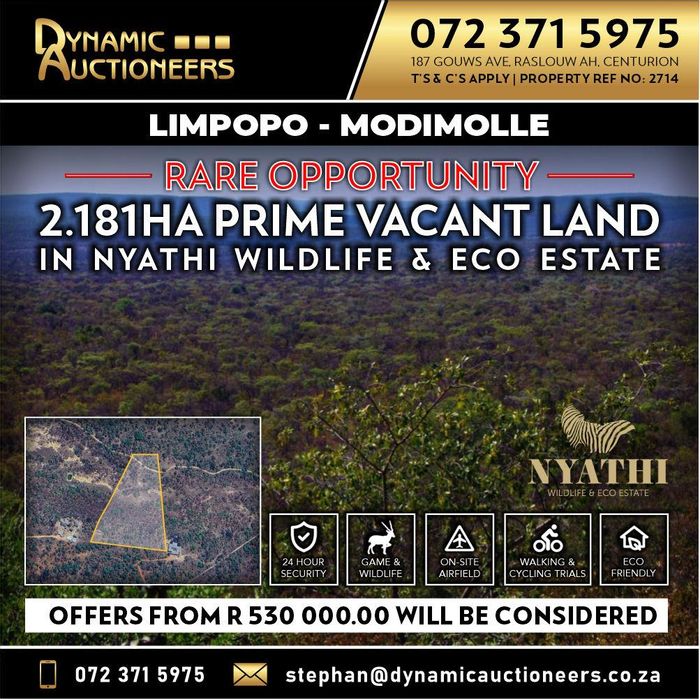Property #2246813, Vacant Land Residential for sale in Modimolle Rural