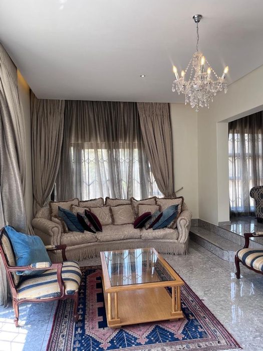 House to Rent in Ludwigsdorf: Pool, gym, guest cottage, and security features.