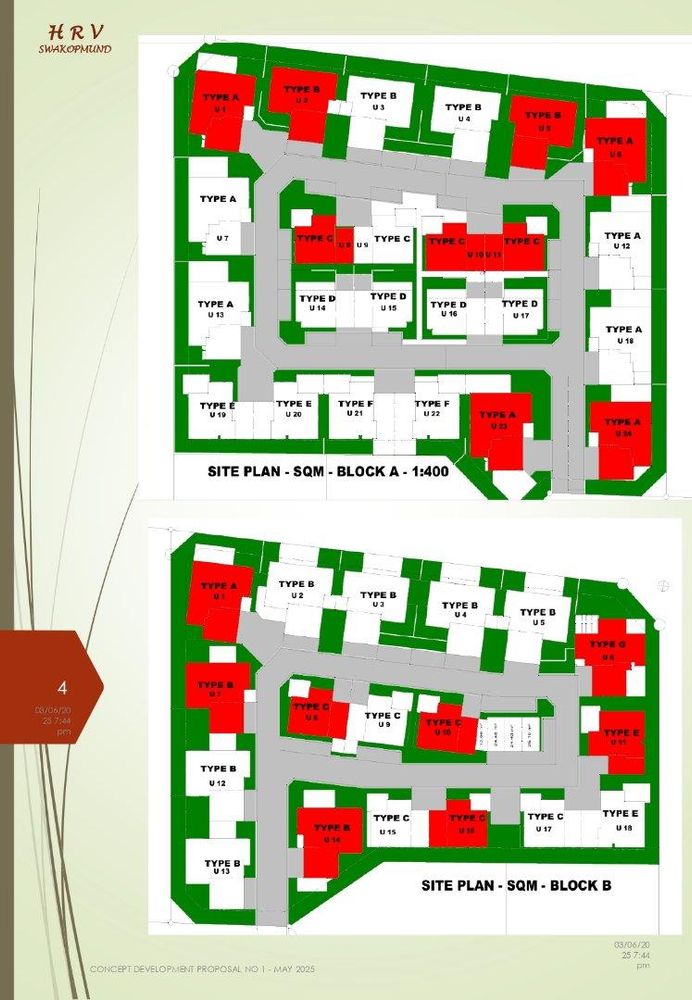 Block A and B