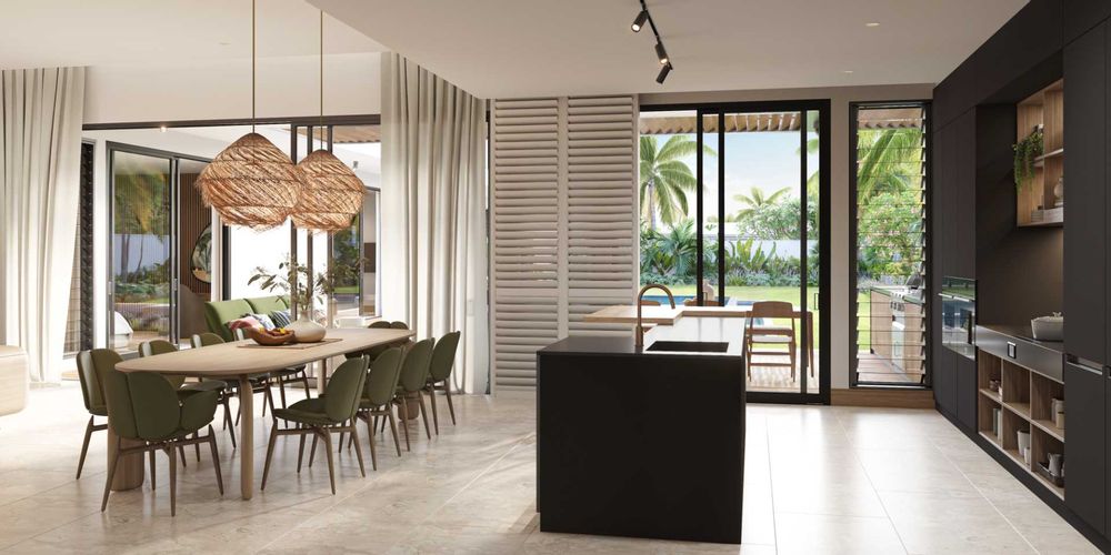 Kitchen and dining area