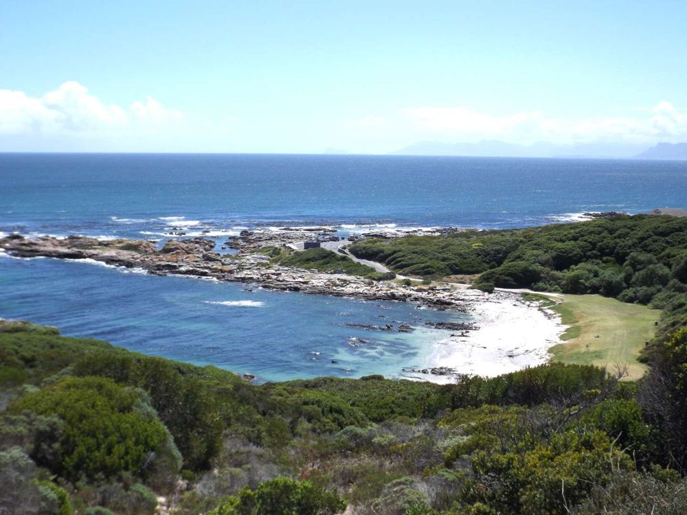 Stanfords Cove from the hill in between Plot and Cove - via footpath.