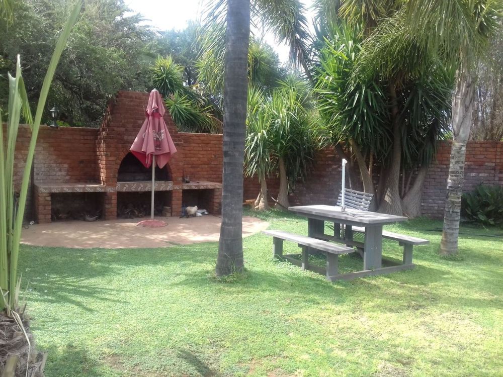Outdoor BBQ area