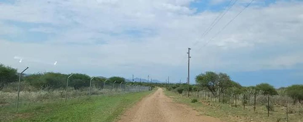 General view of Fencing surrounding the plot 