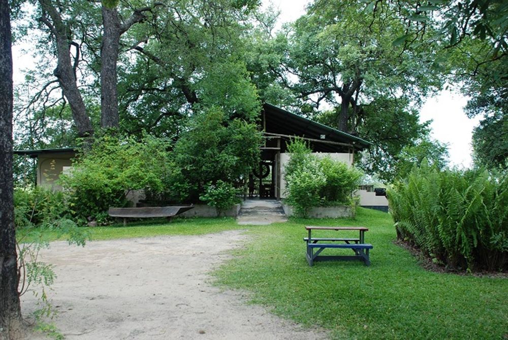 Entertainment Area Set Amongst the Trees and Gardens