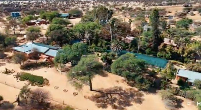 Okahandja Central Farm For Sale: Private reserve, lodge, hunting, guest accommodations, and amenities.