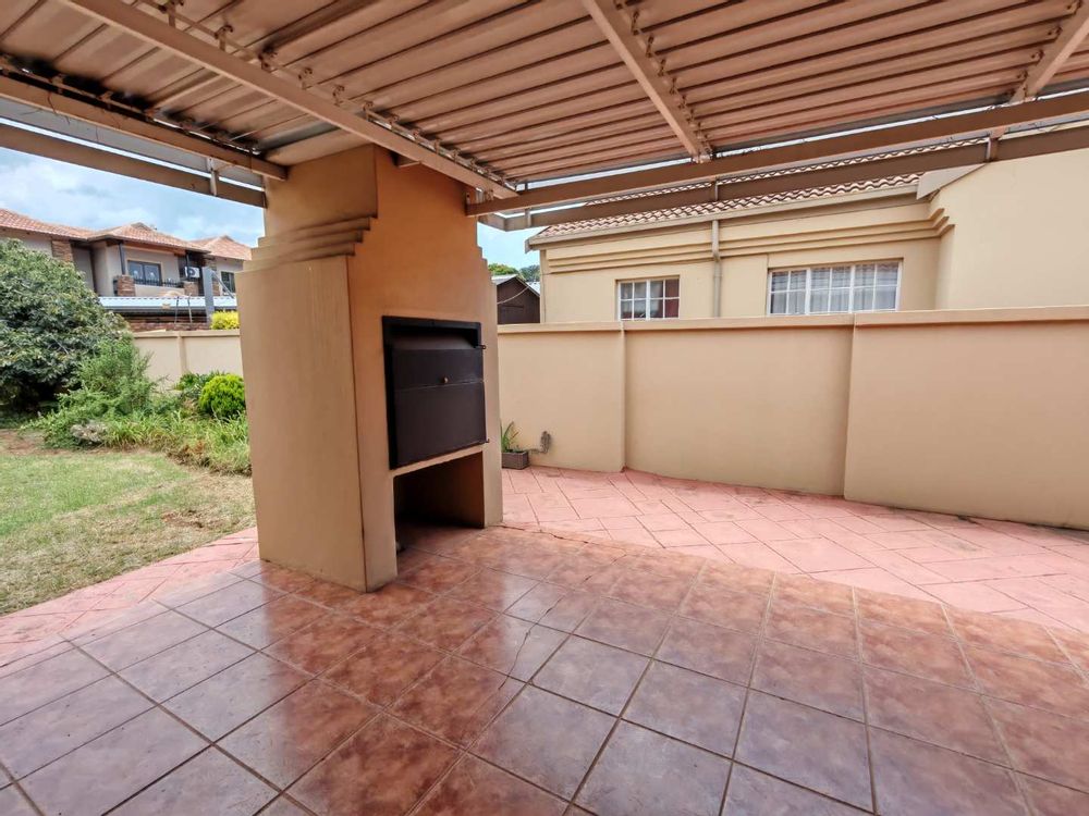 Patio with built in braai