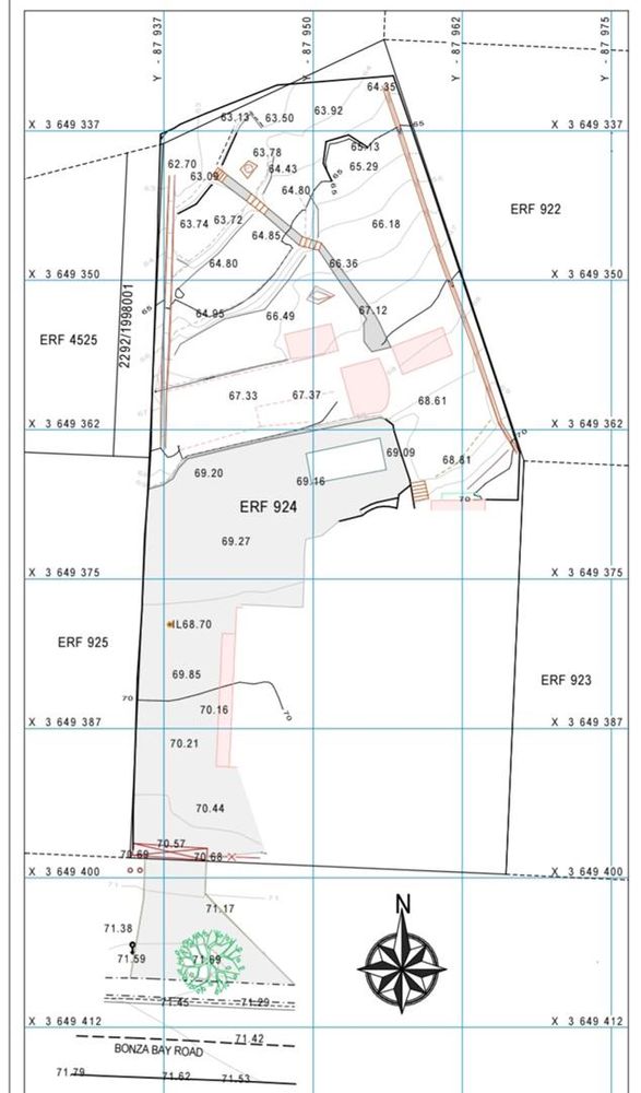 Site plan of 700sqm backyard
