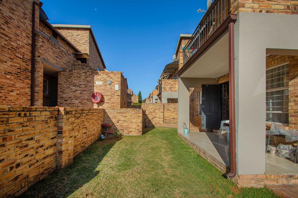 Partly covered patio