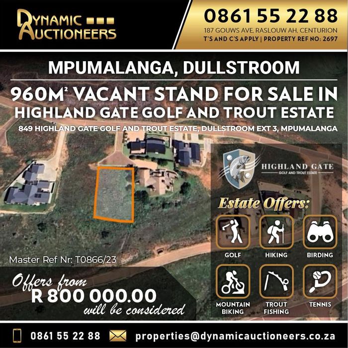 Property #2231248, Vacant Land Residential for sale in Dullstroom Central