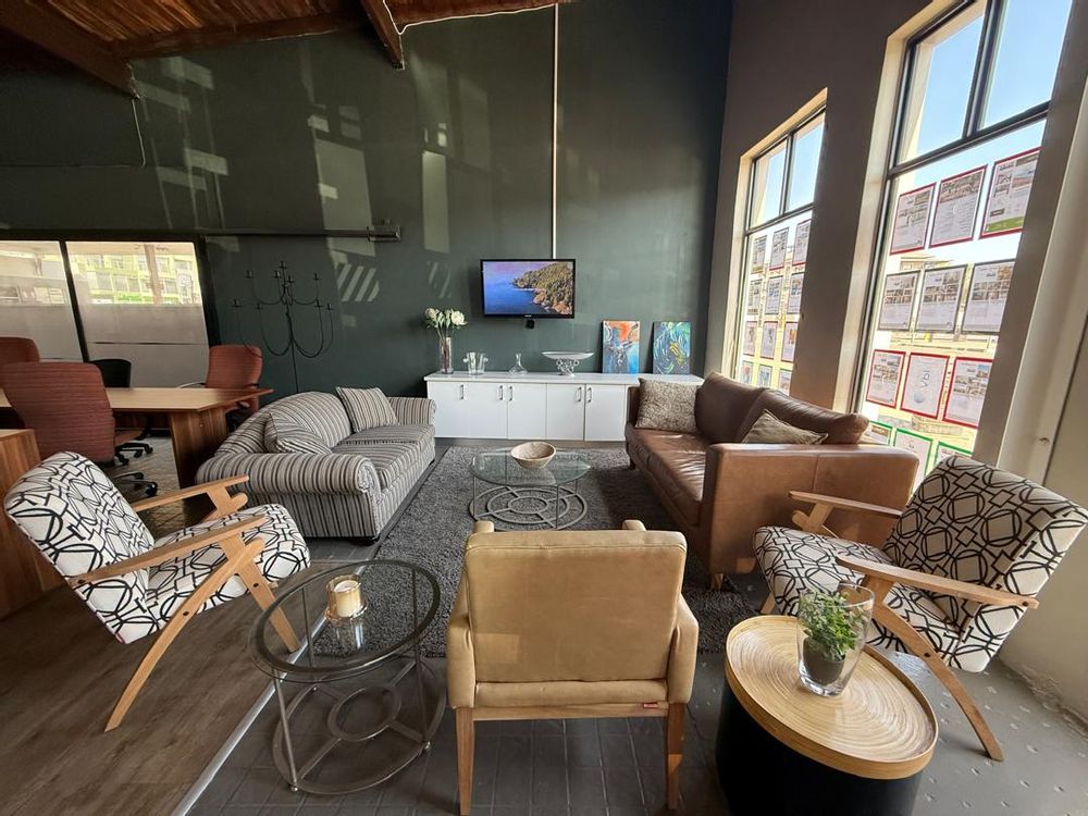 Part of the front office which faces the street