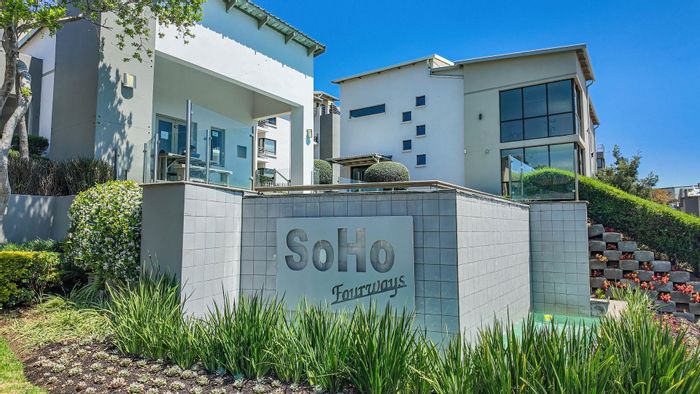 For Sale: Fourways Apartment with balcony, gym, pool, and pet-friendly options.