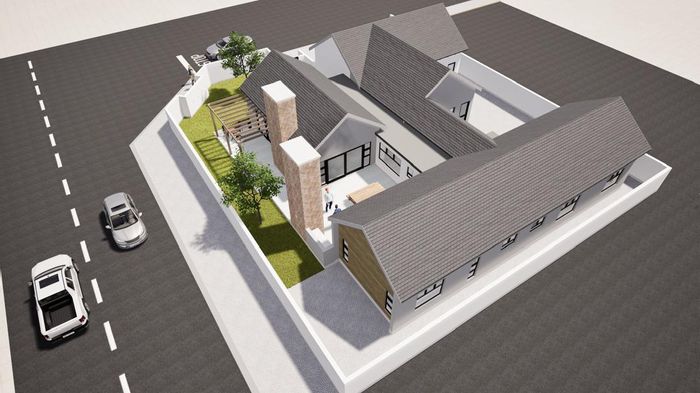 Ocean View House For Sale: 3 en-suite bedrooms, courtyard, 3 garages, study.