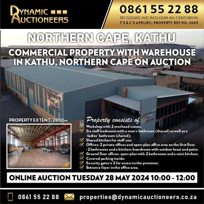 Property #2216052, Industrial auction in Kathu Central