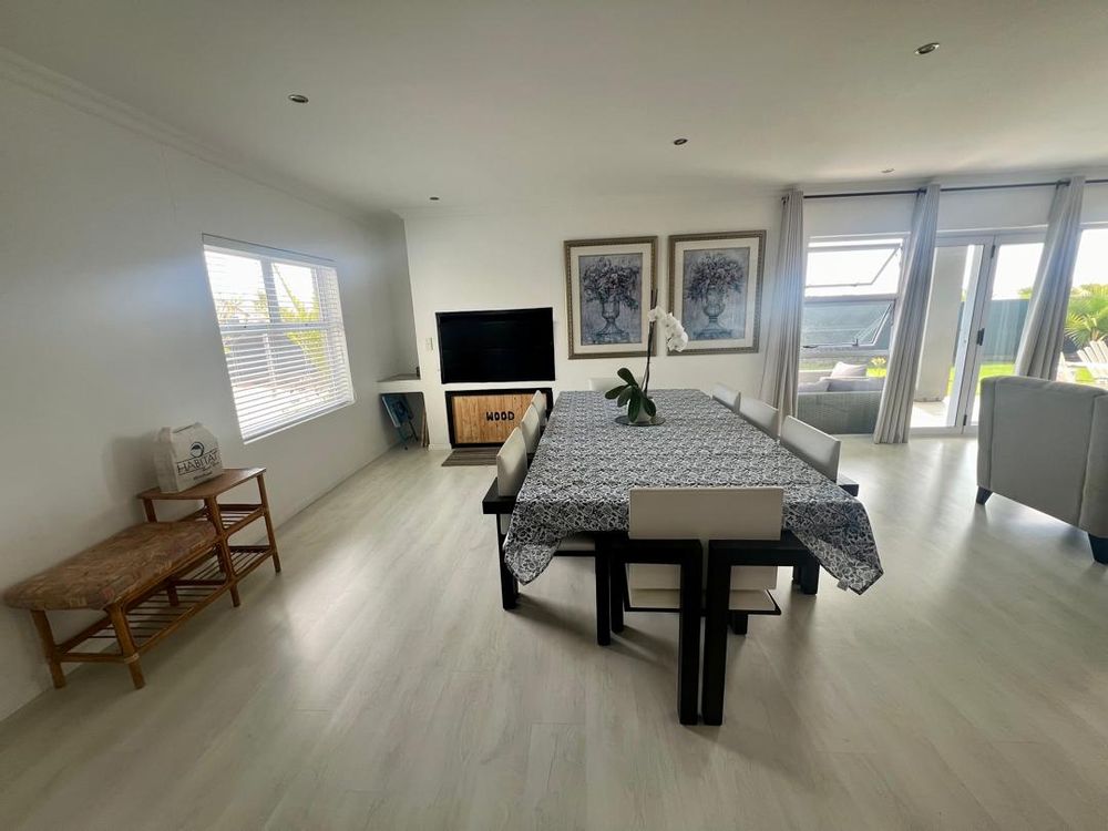 Dining area with indoor BBQ