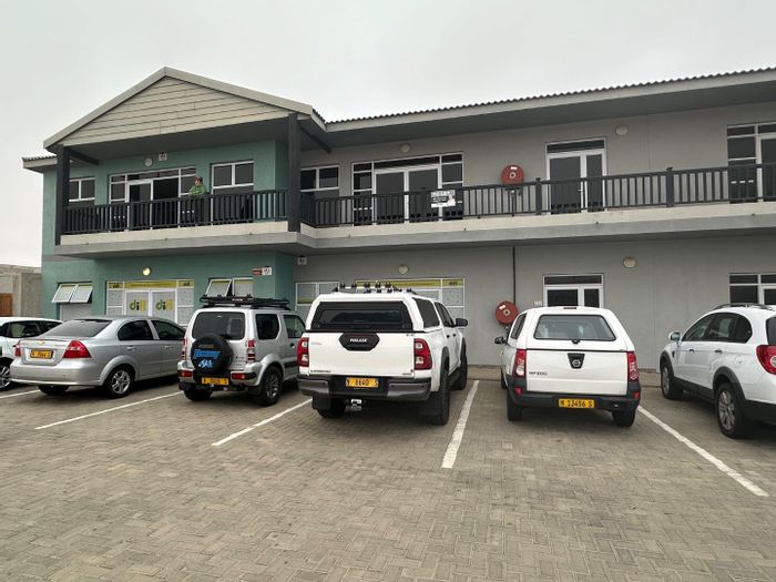 Office To Rent in Swakopmund Industrial: Secure entrance, parking, balcony, kitchen.