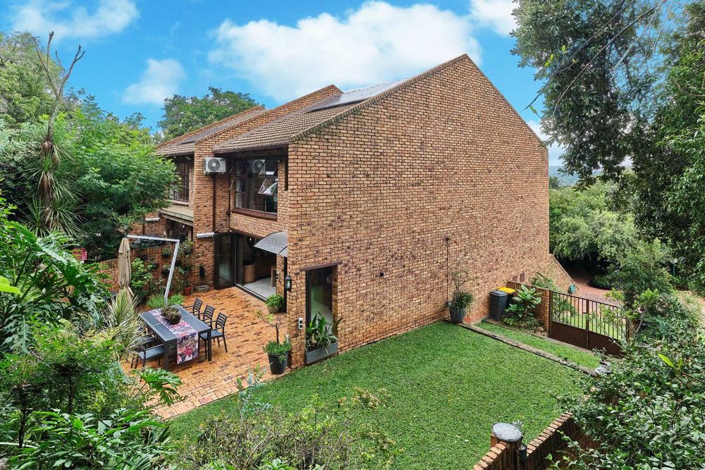 View from the koppie, lovely big garden.