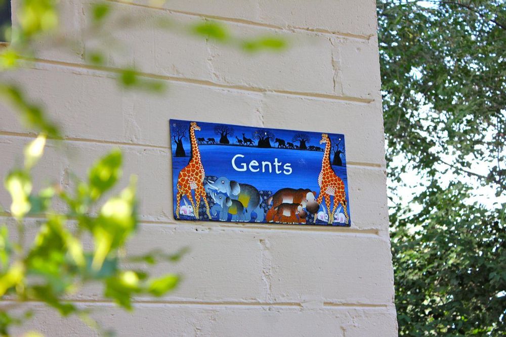 Campsite Ablution sign