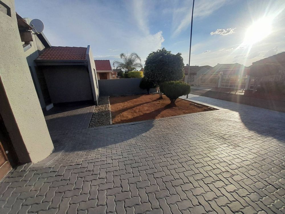 Parking space & garden