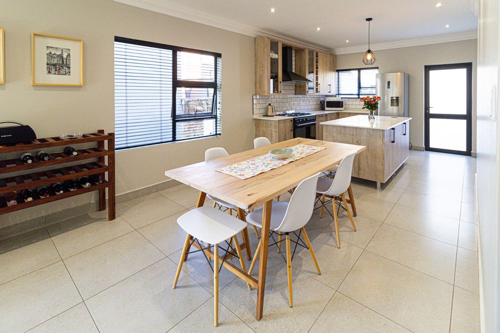 Dining area and kitchen