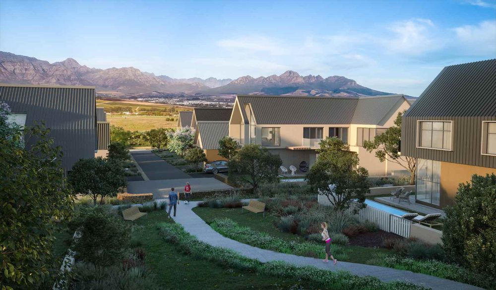 Rendering of one of the greenbelts