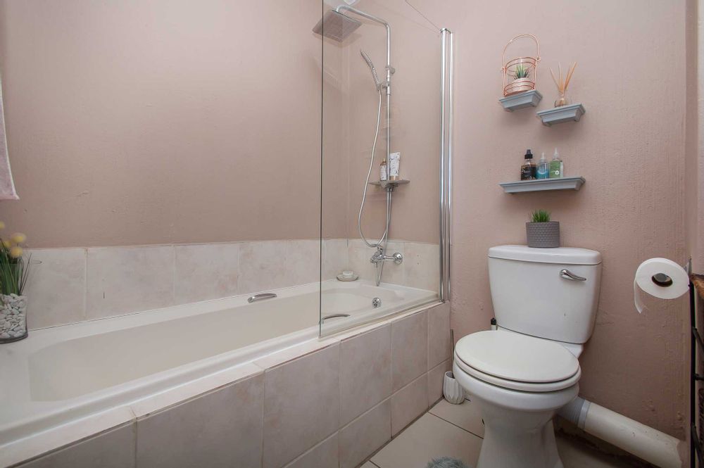 Finishes include overhead shower and screen 