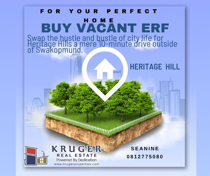 Heritage Hill Vacant Land for Sale: Build Your Dream Home Near Swakopmund!