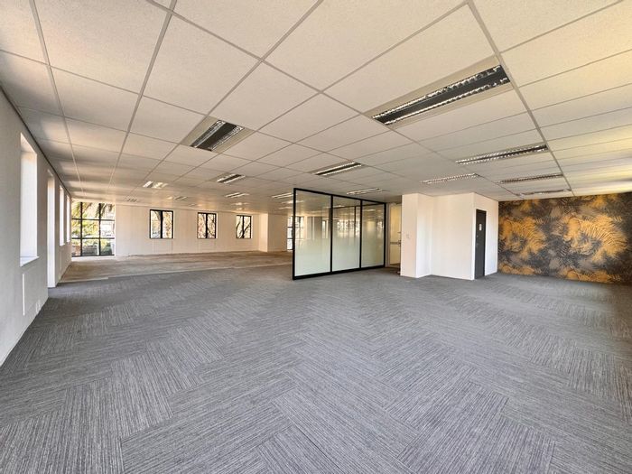 To Rent: 335 sqm Office in Sandton Central with flexible layout and balcony.