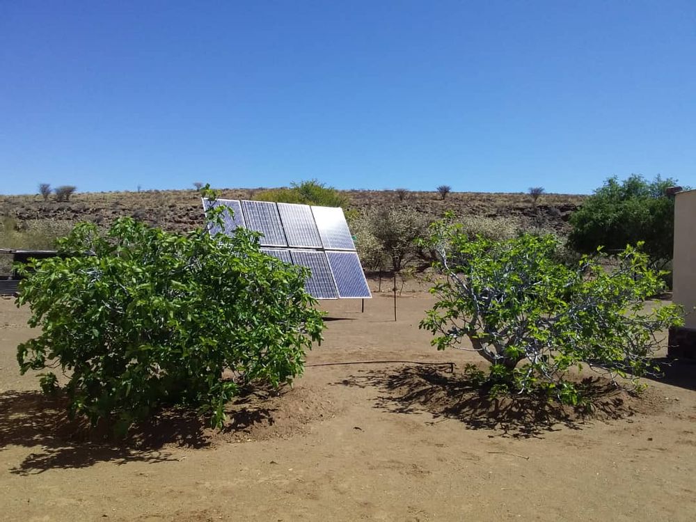 Energy provided by solar panels 