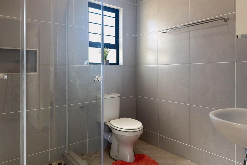Family bathroom with shower.