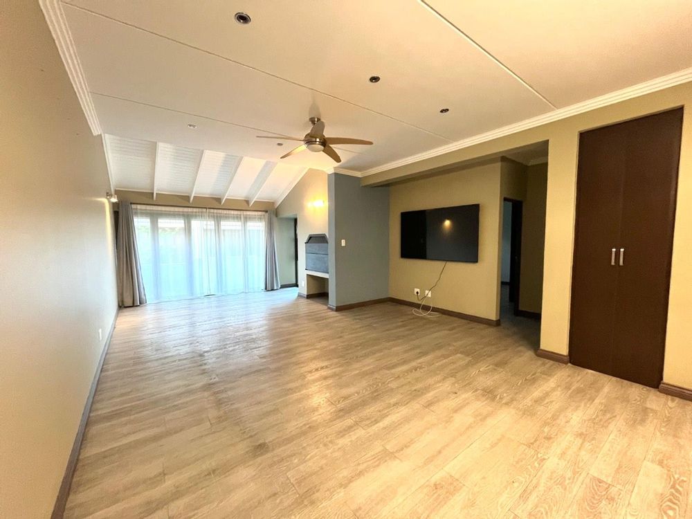 Living area with built in braai.