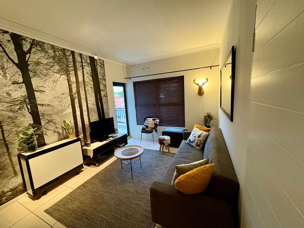 Lounge with wallpaper 