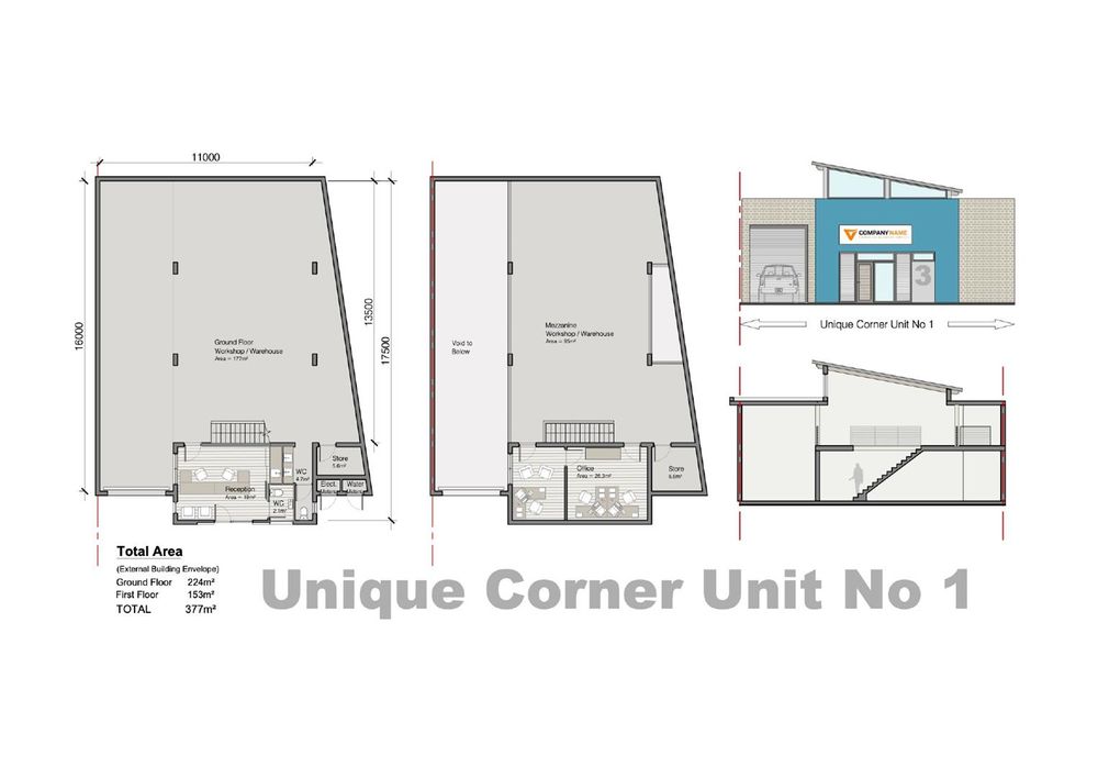 Corner unit