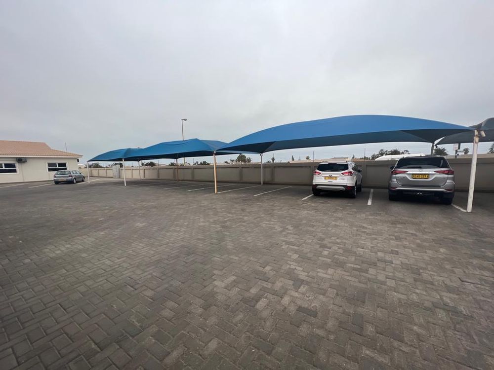 Parking area at the back
