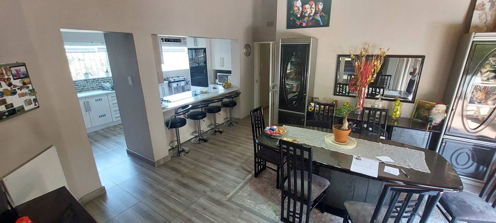 dining area and family room