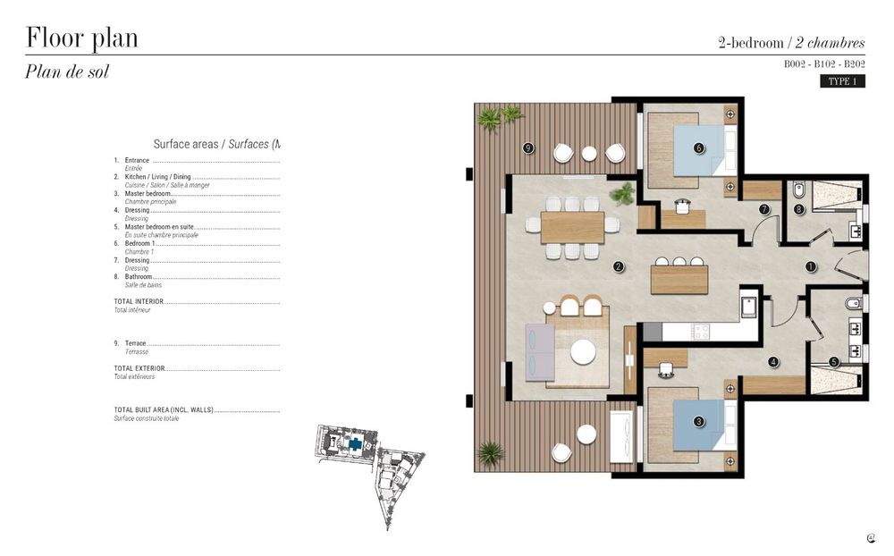 2 Bedroom - Type 1