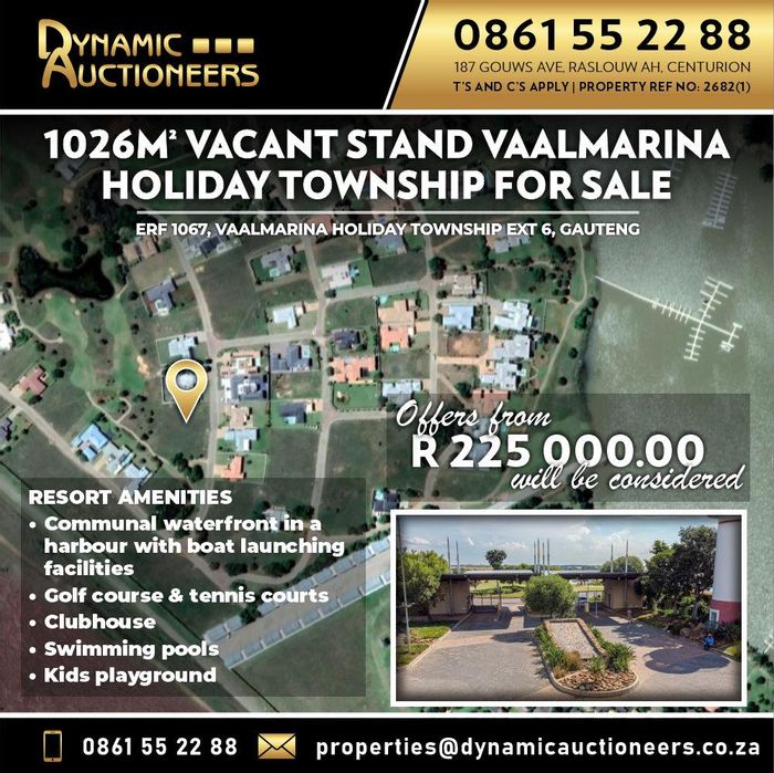 Property #2218535, Vacant Land Residential for sale in Vaal Marina Central