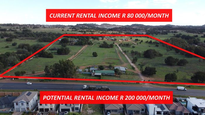 Farm For Sale in Mogale City: 21 ha with rental income and business potential.